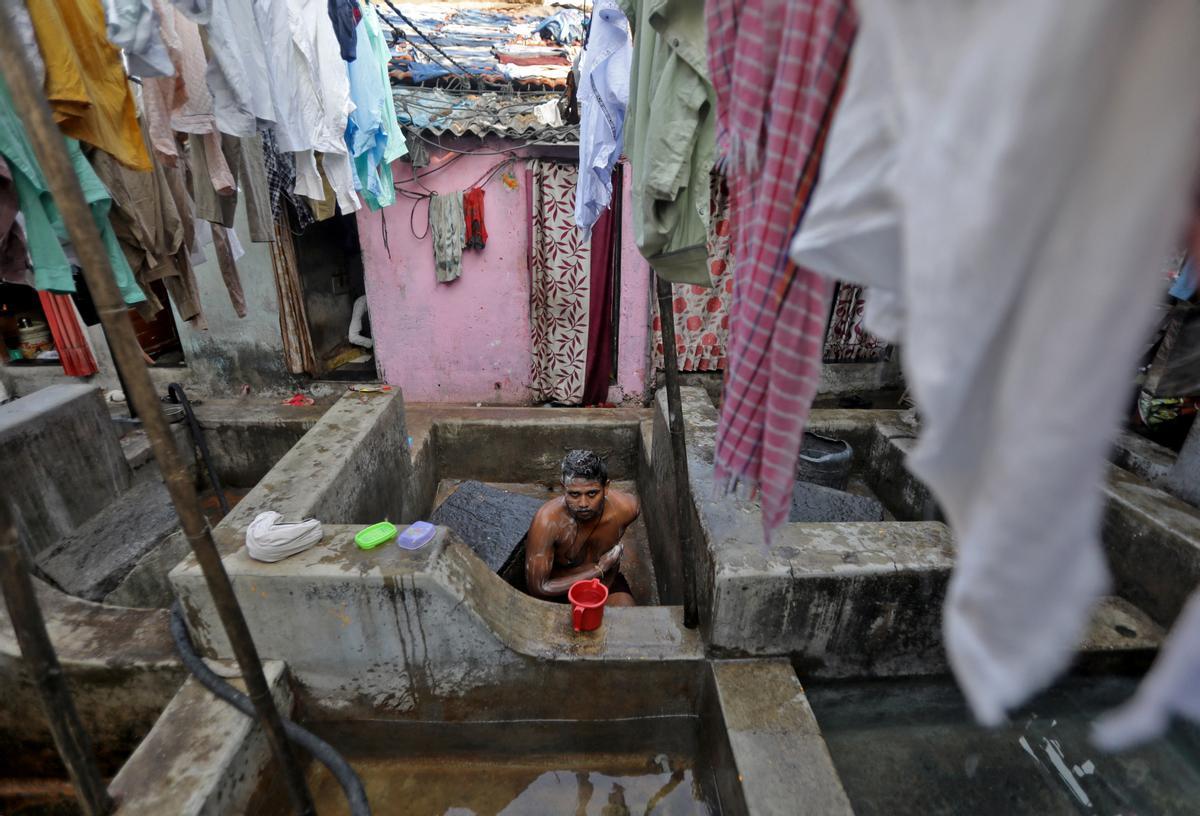 Así es Dhobi Ghat, la popular lavandería al aire libre de Bombay