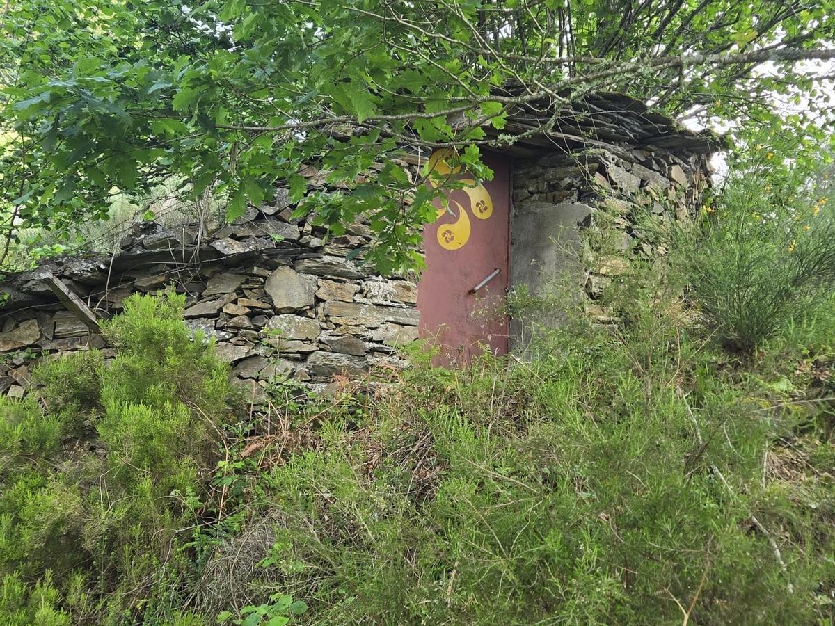 Detalle de la puerta de acceso del cortín.