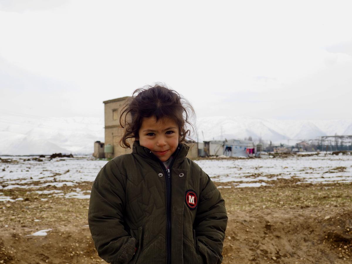 Leila, una niña siria refugiada en los campos del Líbano