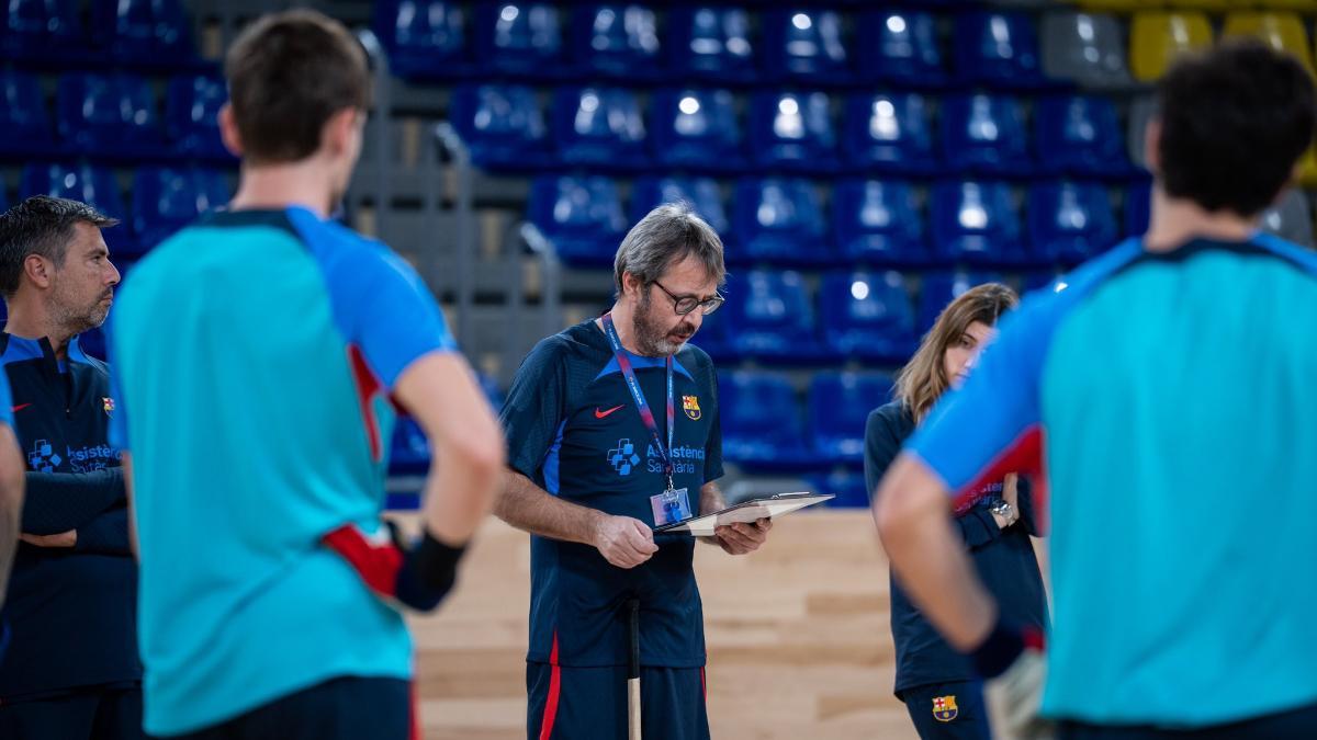 Edu Castro, durante un entrenamiento