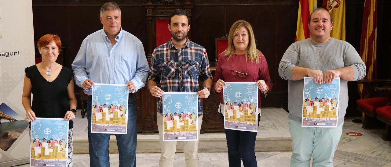 Protagonistas de la presentación de la jornada.