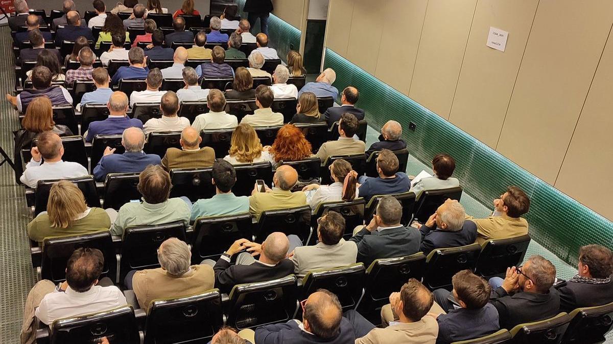 La reunión celebrada este jueves en el Colegio de Arquitectos de Aragón, con una amplia asistencia