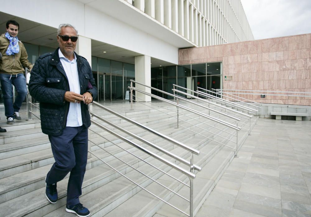 Fotos del juicio entre Vicente Casado y el Málaga CF