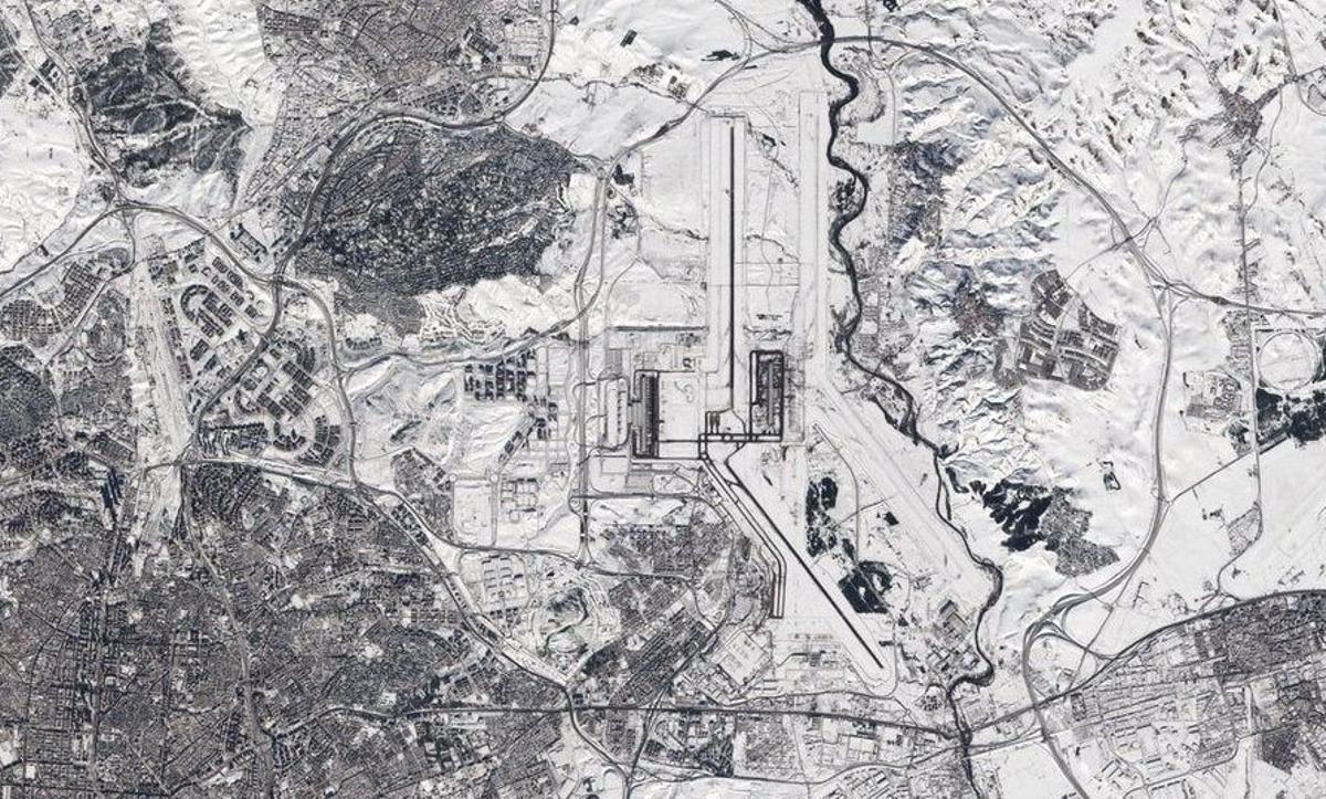 Madrid, Nevado, Satélite, Sentinel 2