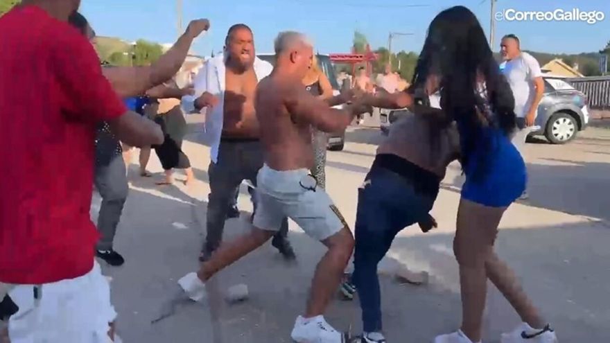 Así ha sido la pelea entre dos clanes de etnia gitana en Ribeira