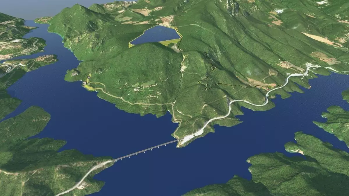 Projecten una central hidroelèctrica amb un petit pantà a la vora de la Baells