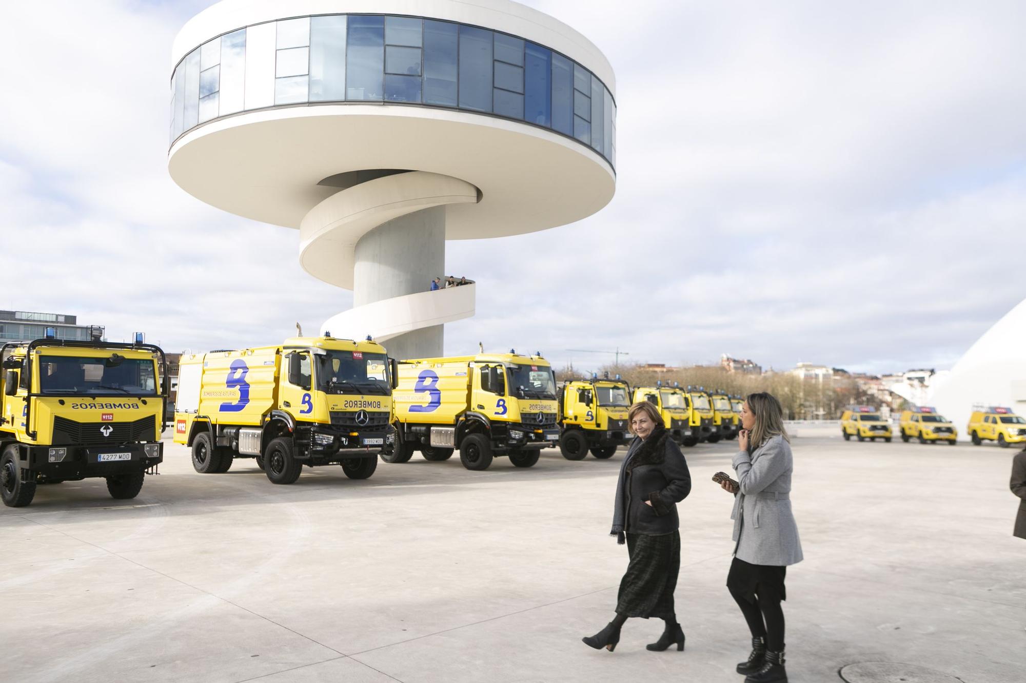 Así son los nuevos camiones de bomberos de Asturias