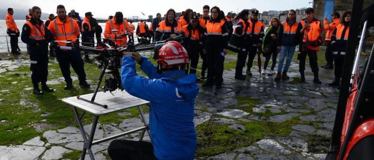 Simulacro llevado a cabo durante las celebraciones de 2019.   | G.N.