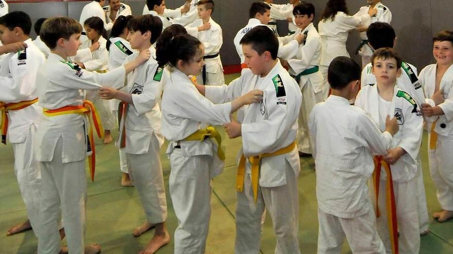Pola de Lena acogió el Campeonato de Asturias infantil y cadete de judo