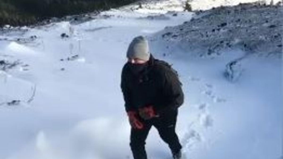 Nevada en Pico Birigoyo, en La Palma, por la borrasca Therese