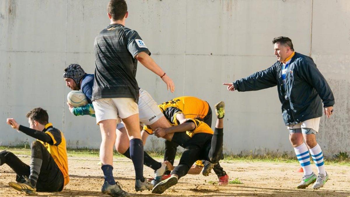 Los Espartans de Catalunya de Quatre Camins juegan el primer partido de rugby