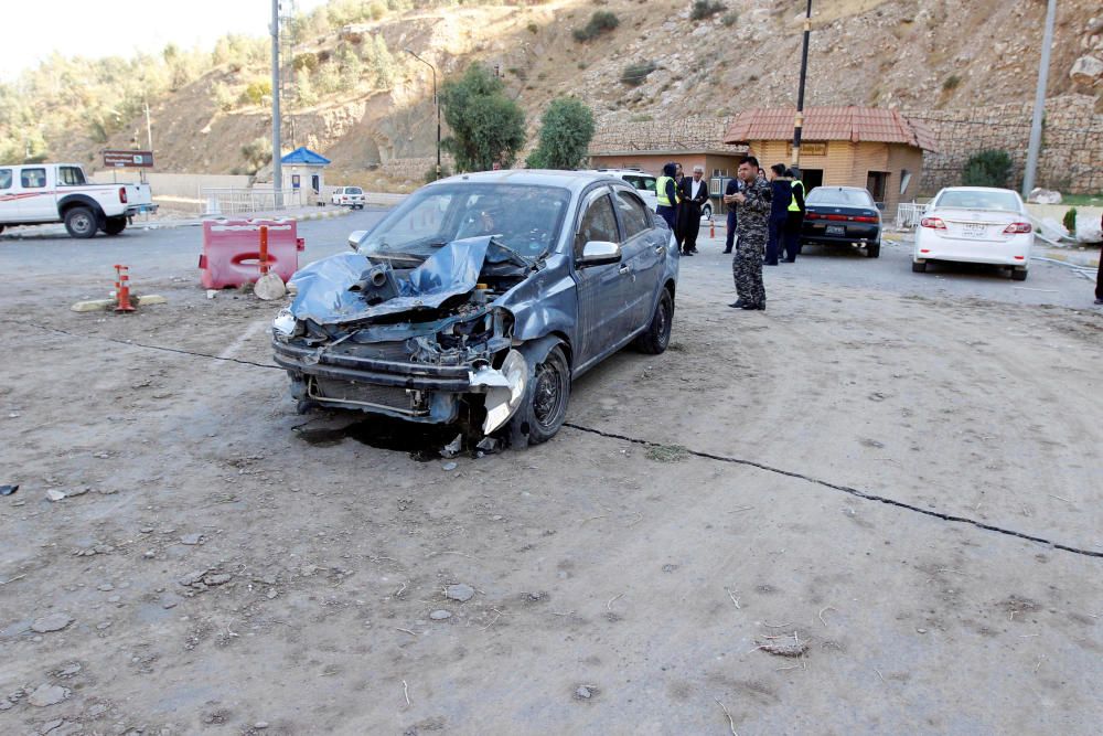 Imatges de les destrosses provocades per un terratrèmol a la frontera entre l''Iraq i l''Iran