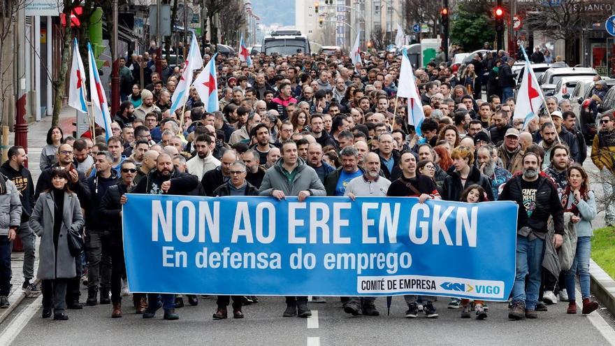 Los empleados se manifestaron en las calles de la ciudad.