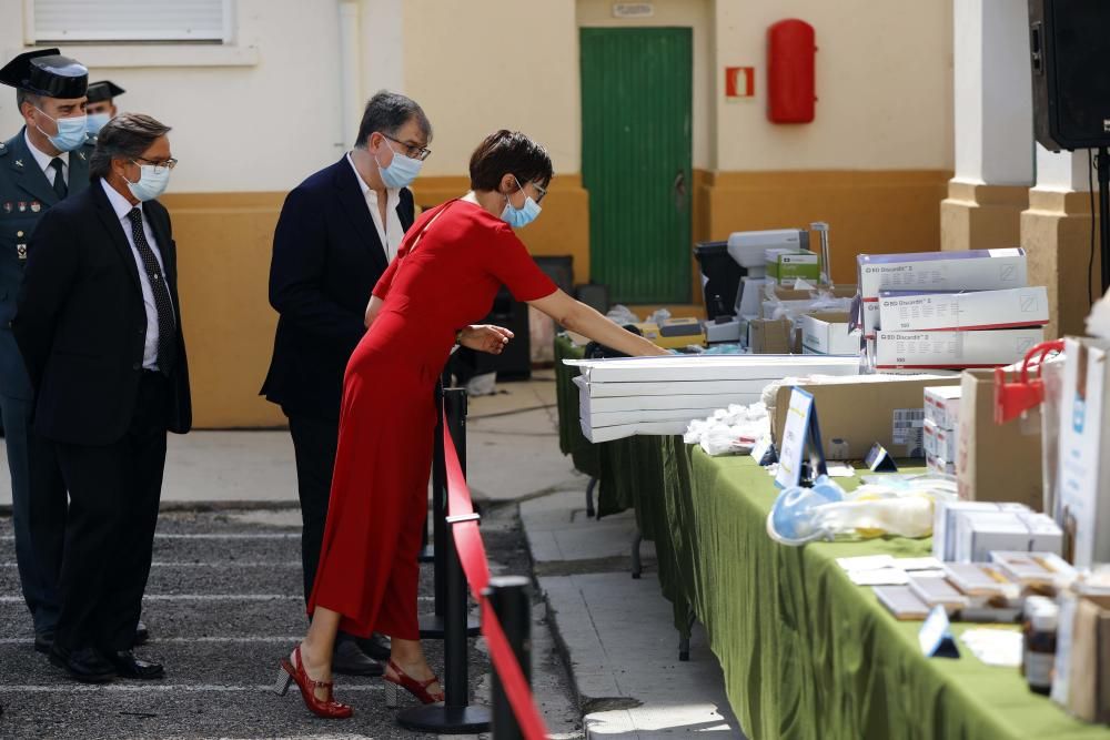 La directora general de la Guardia Civil, María Gámez, informa de la Operación Face MaskSK,