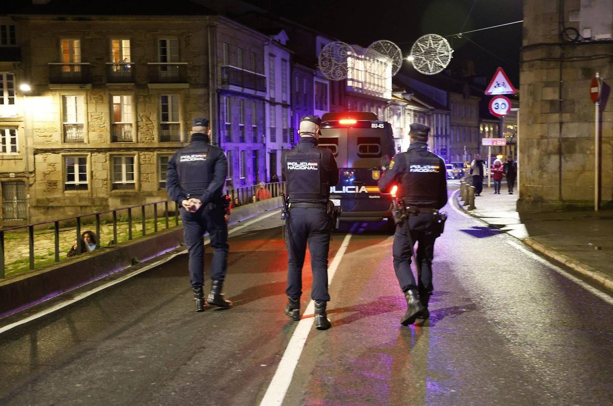 Patrulla policial en Santiago