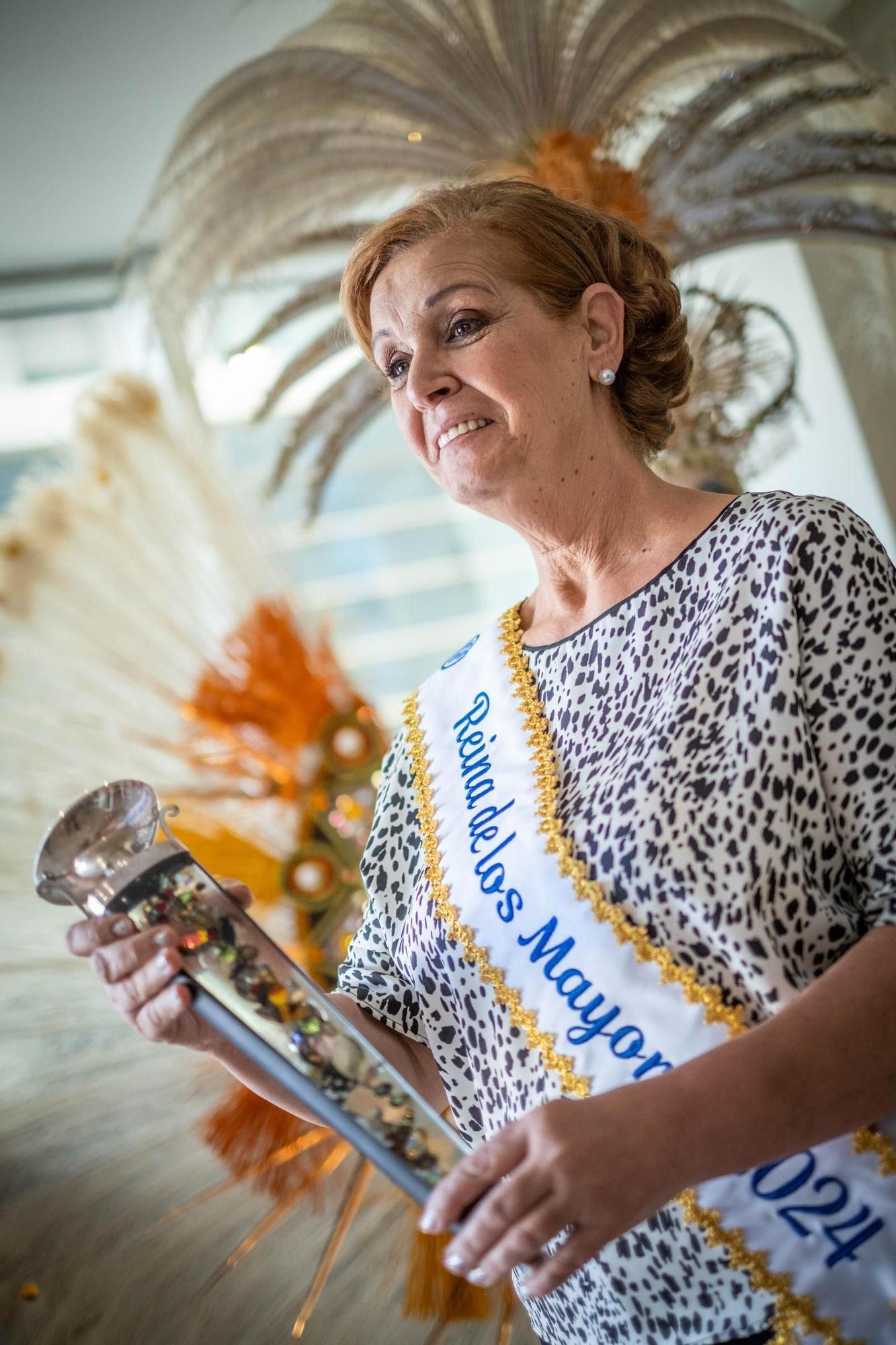 María Isabel García, reina del Carnaval de los Mayores de Tenerife