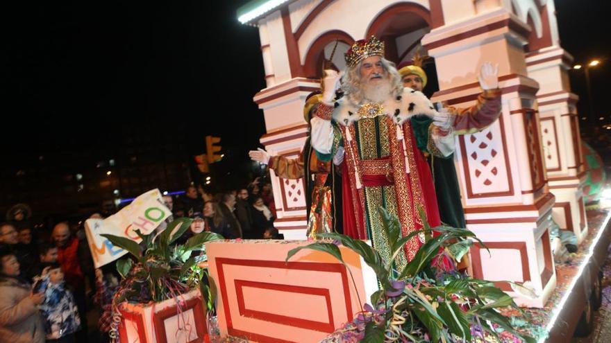 Melchor en la cabalgata de Reyes de Gijón del pasado año