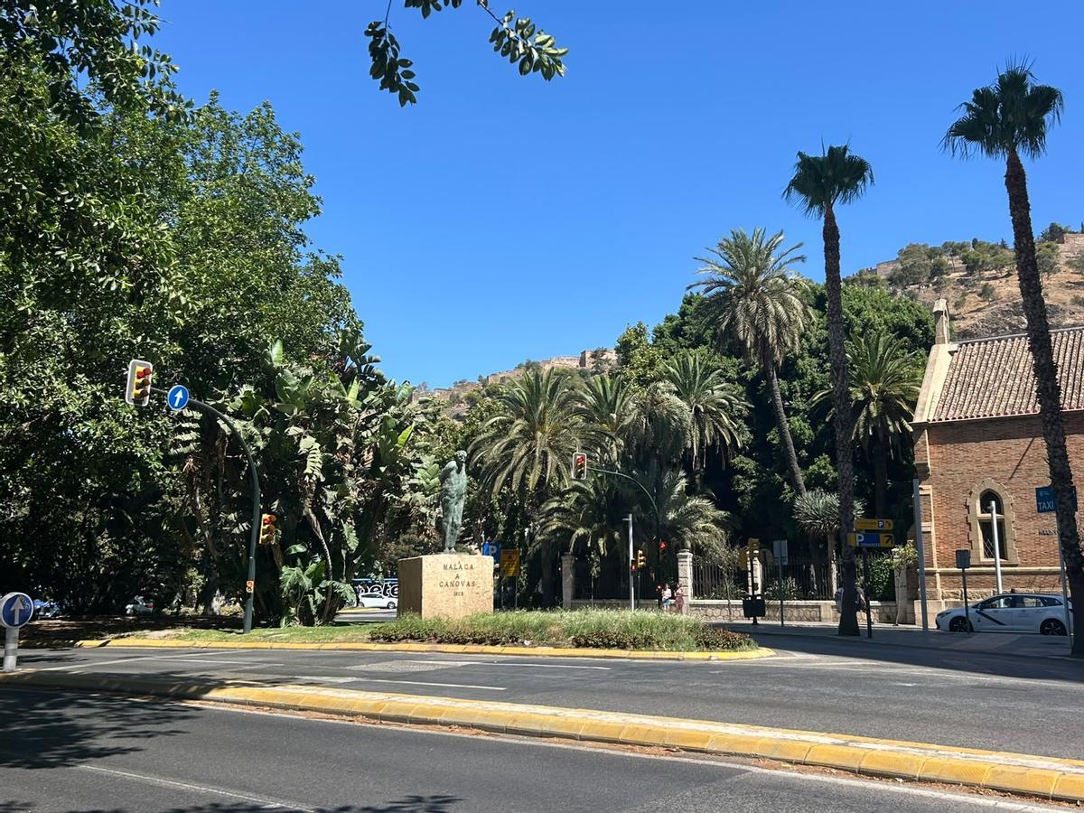 Estatua de Cánovas del Castillo en Málaga