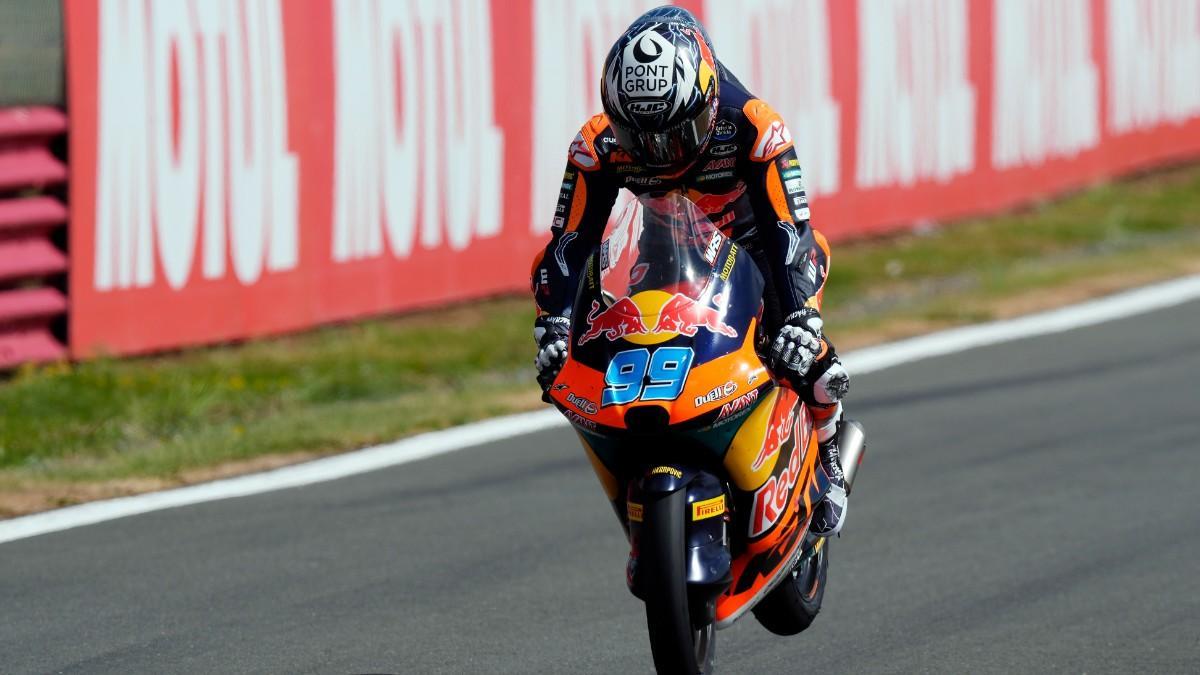 José Antonio Rueda (KTM), durante un Gran Premio
