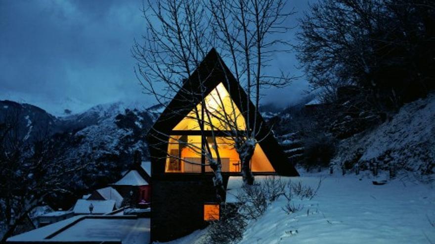 Una casa para refugiarte de la nieve