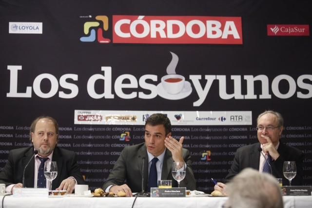 Pedro Sánchez, en Los desayunos de CÓRDOBA