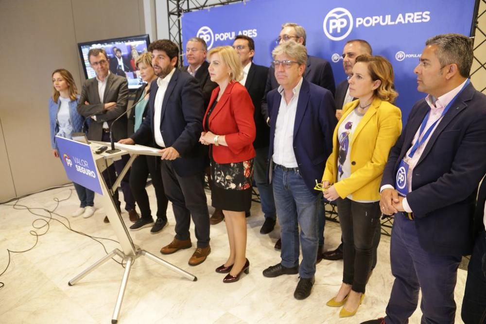 Noche electoral en la sede del PP