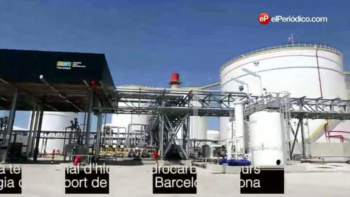 Inauguració de la terminal d’hidrocarburs de l’empresa Tradebe al moll de l’Energia del port de Barcelona.