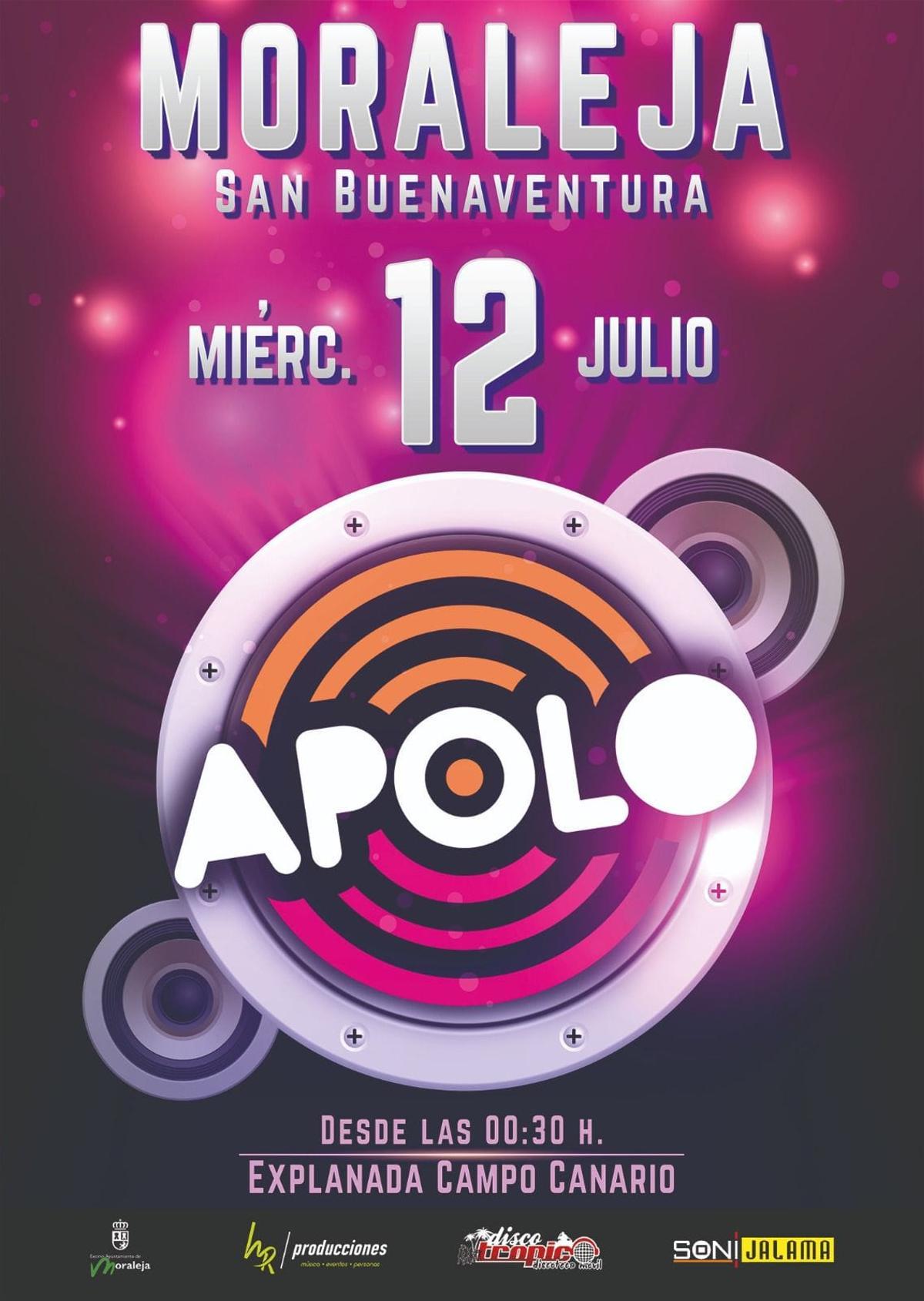 Cartel de la Orquesta Apolo.