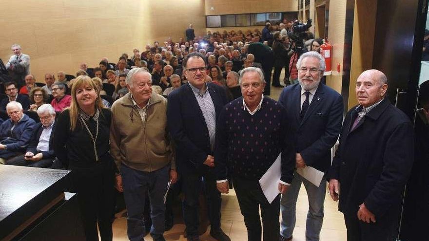 Isabel Salgado, Florencio de Arboiro, David Simón, Cabaleiro Fabeiro, Santalices y Gustavo Araújo. // I.O.