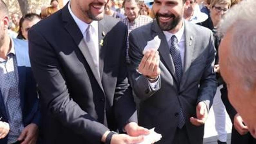 El president del Parlament, Roger Torrent, divendres a Agramunt