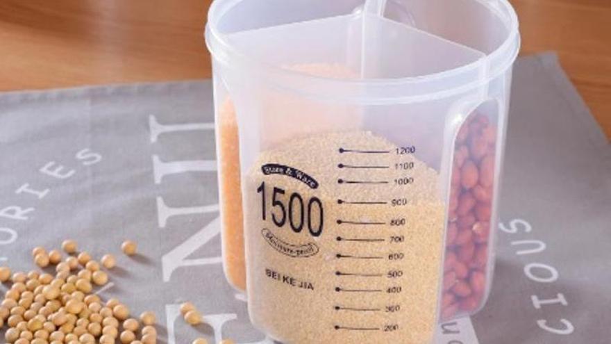 Los envases todo en uno de Aliexpress: Podrás guardar todas las legumbres, arroces, y pastas en un mismo recipiente