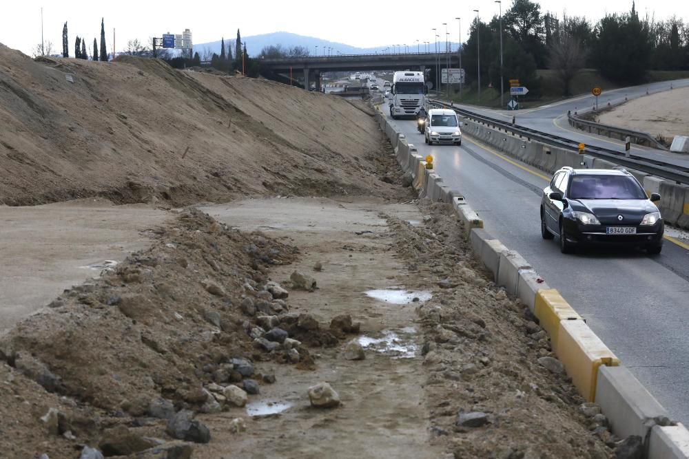 Obres a l'N-II en el tram Maçanet-Sils