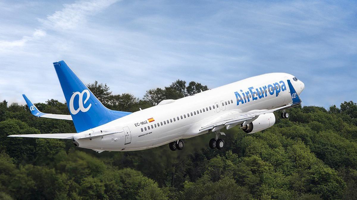 Imagen de un avión de Air Europa.