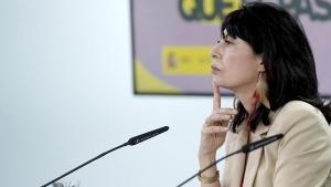 Elma Saiz, Yolanda Díaz, José Manuel Albares y Ana Redondo, durante la rueda de prensa posterior al Consejo de Ministros.