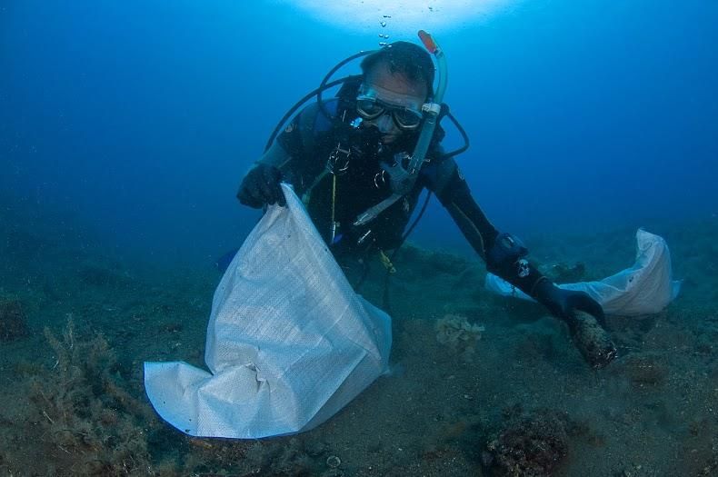 Arrecife limpia su marina