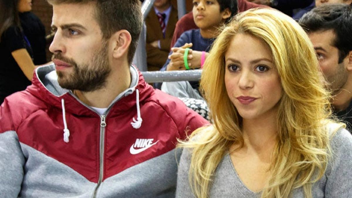 Shakira y Piqué, muy cariñosos en el básket