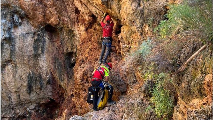 Rescate en una cueva de Ibiza