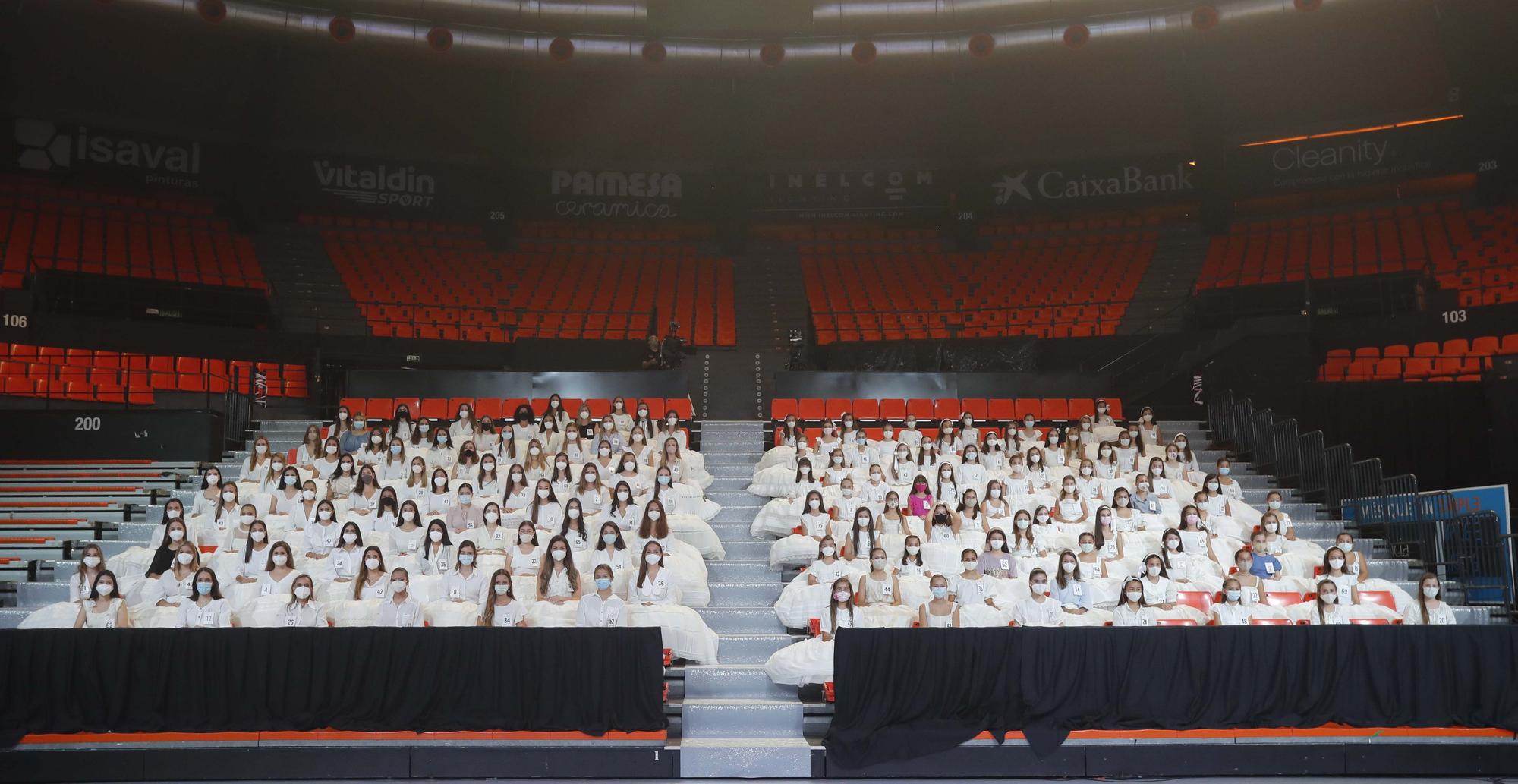 Ensayo de la elección de candidatas a falleras mayores y cortes 2022 en la Fonteta