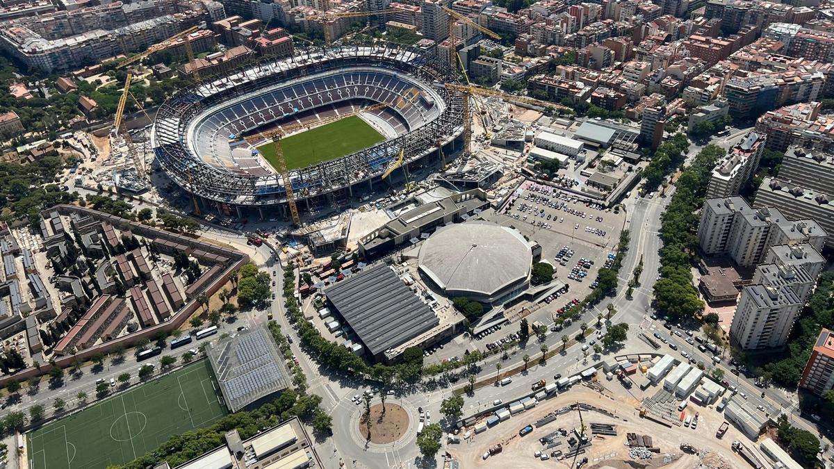 Así están las obras del Spotify Camp Nou a 23 de junio de 2025
