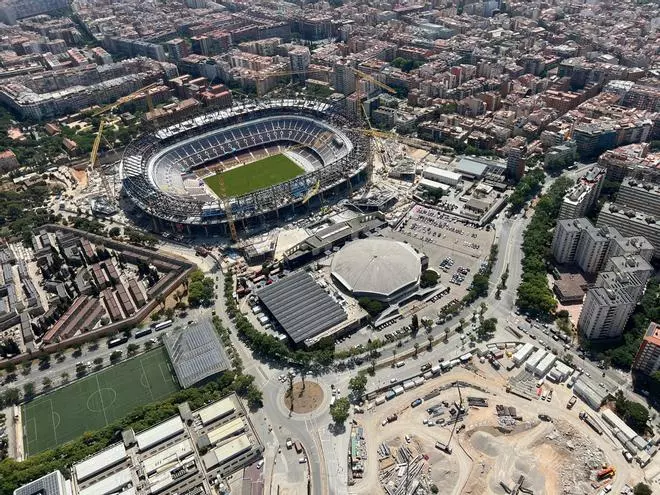 Así están las obras del Spotify Camp Nou a 23 de junio de 2025