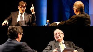 BARCELONA  ECONOMIA  18 12 2020 Economia  Gala de Premis de Pimec  Fotografiar el ministre de Sanitat  Salvador Illa  i el president de Pimec  Josep Gonzalez  FOTO de ALVARO MONGE