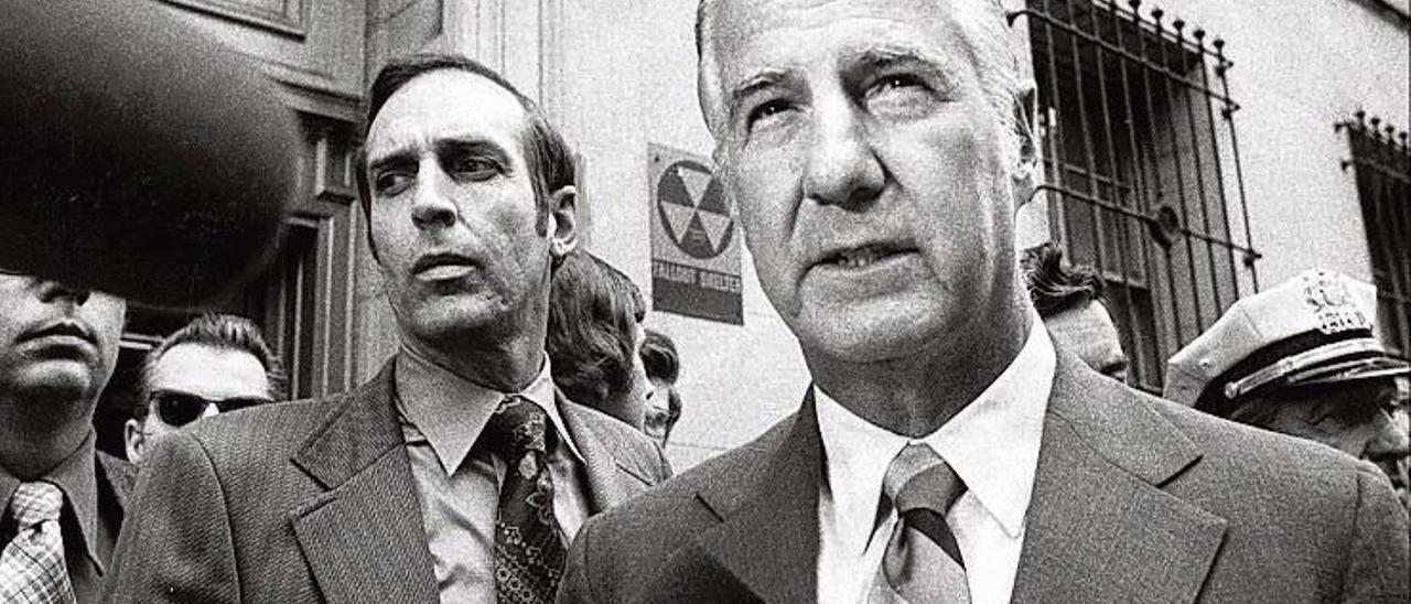 El vicepresidente Spiro Agnew, en primer plano, en 1973.