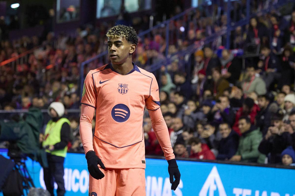 Lamine Yamal, en acción en Guadalajara