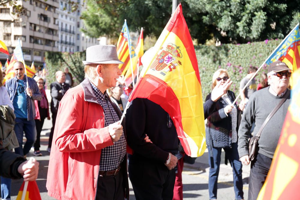 Manifiestación en València contra los 'països catalans'