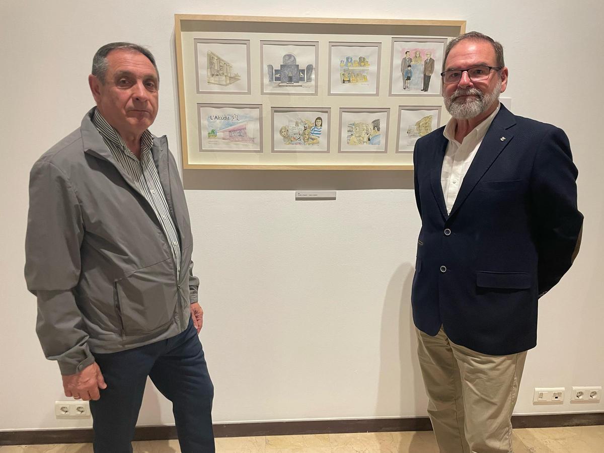 Antonio Ródenas -izquierda- y el asesor de la exposición Francisco Vives