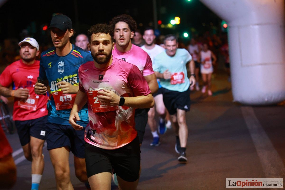 Las mejores imágenes de la carrera nocturna de Murcia