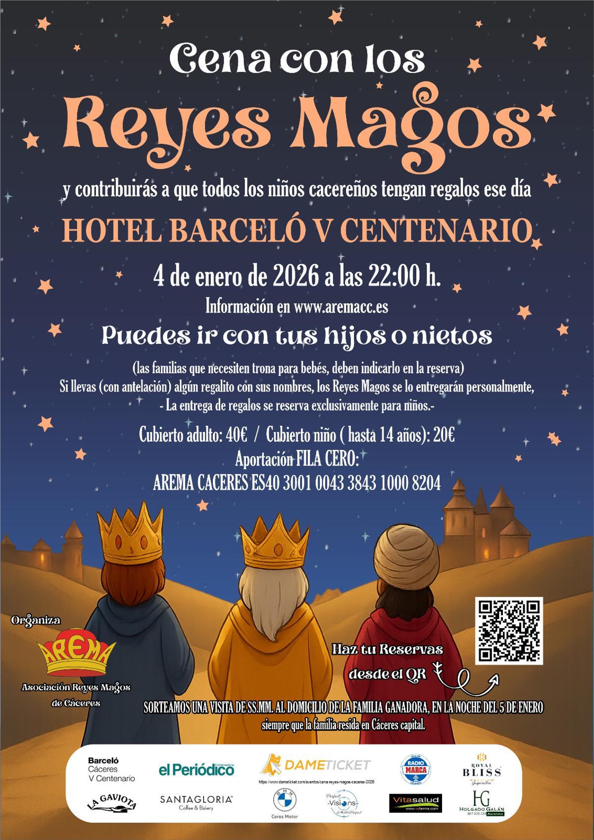 Cena con los Reyes Magos