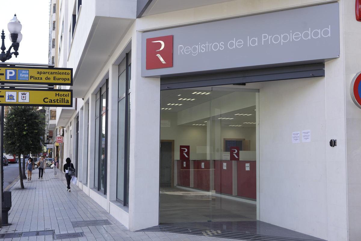 Sede de los Registros de la Propiedad, en Gijón.