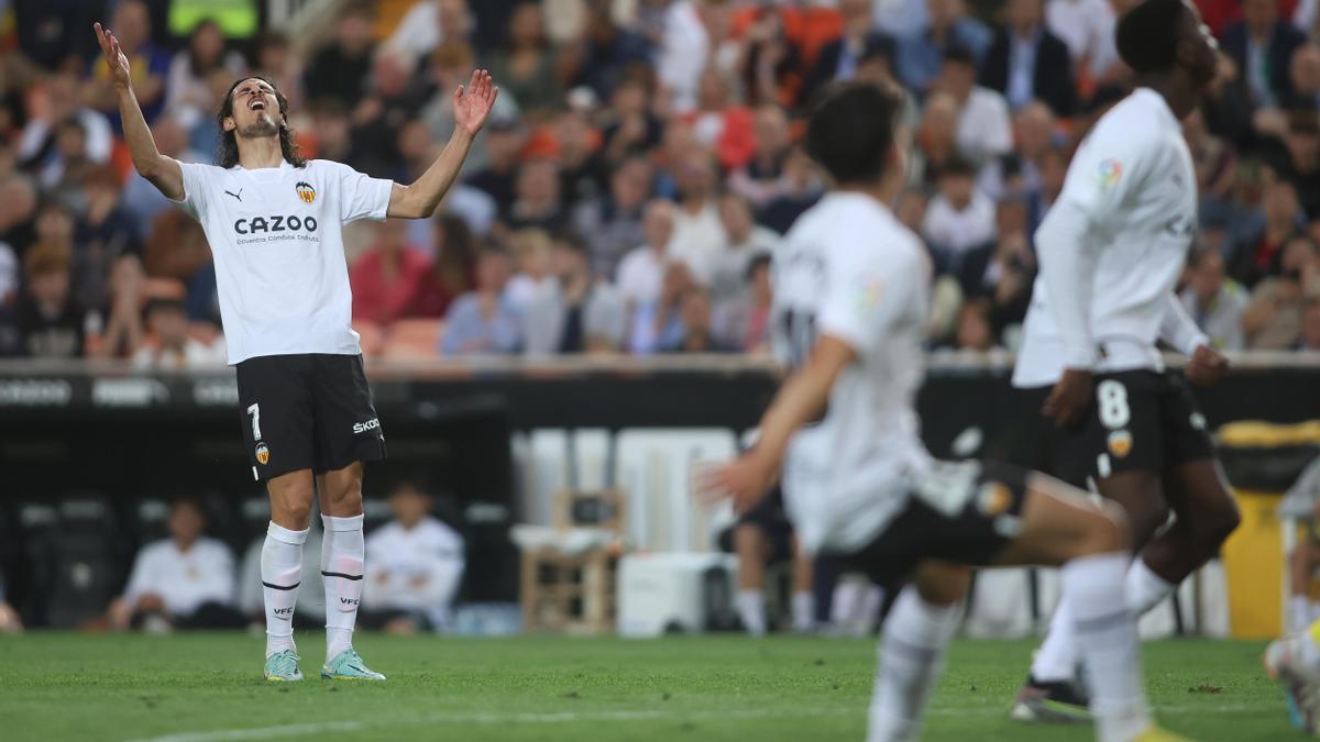 Partido de Liga entre el valencia CF y el Villarreal CF