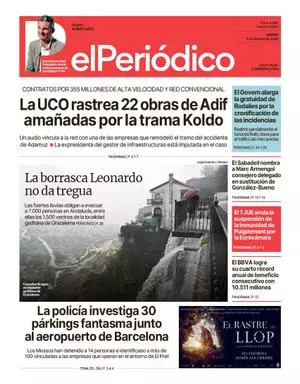 La portada de EL PERIÓDICO del 6 de febrero de 2026
